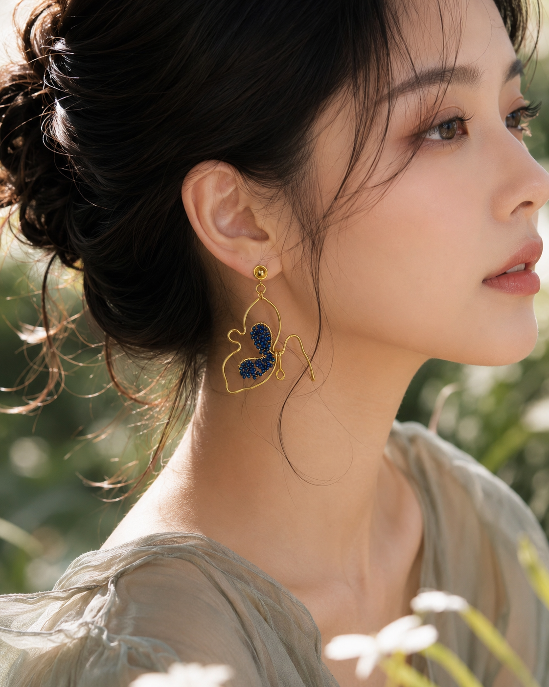 ARETES MARIPOSA ILUSION