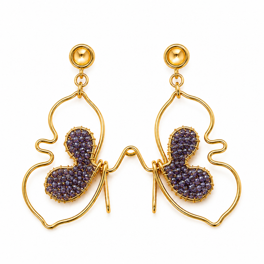 ARETES MARIPOSA ILUSION